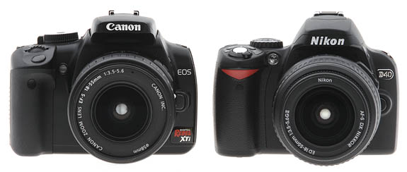 Canon EOS 350D vs. Nikon D40